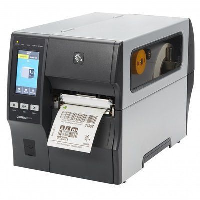 Промисловий принтер етикеток Zebra ZT411 з відділювачемта змотчиком підкладки(ZT41143-T3E0000Z), Serial+USB+10/100 Ethernet+Bluetooth 4.1/MFi, 300 dpi ZT41143-T3E0000Z фото