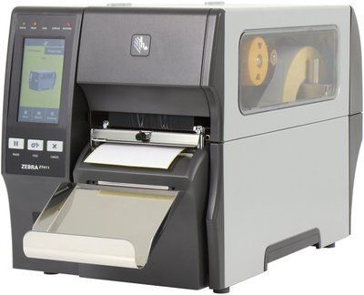 Промисловий принтер етикеток Zebra ZT411 з обрізчиком та лотком(ZT41143-T2E0000Z), Serial+USB+10/100 Ethernet+Bluetooth 4.1/MFi, 300 dpi ZT41143-T2E0000Z фото